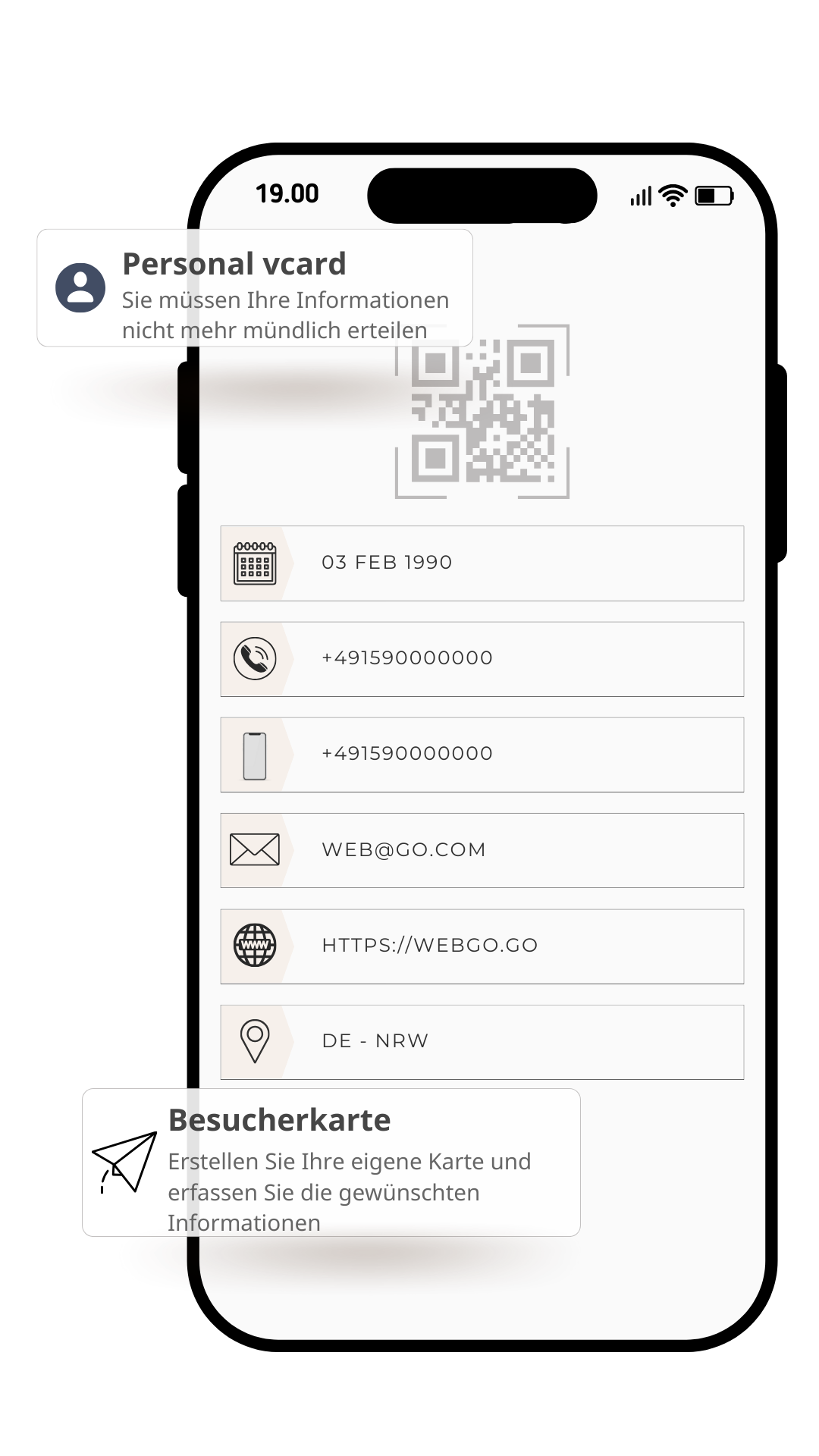 Persönliche VCard